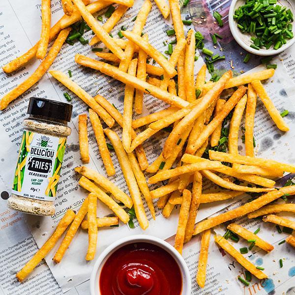DELICIOU Fries Seasoning (Herbs & Flakey Salt) 55g