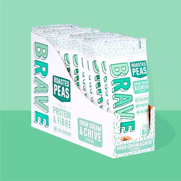 Brave Roasted Peas - Sour Cream & Chive 35g