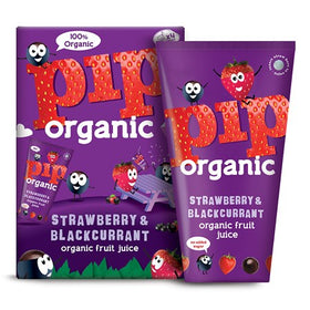 Pip Organic Kids Strawberry & Blackcurrant Juice 180ml (6pk)