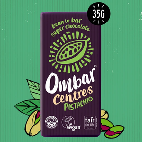 Ombar Centres Pistachio Chocolate Bar 35g