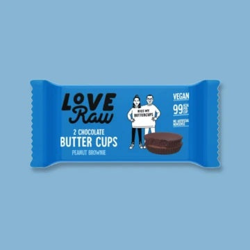 LoveRaw Chocolate Peanut Brownie Butter Cups (6pk)