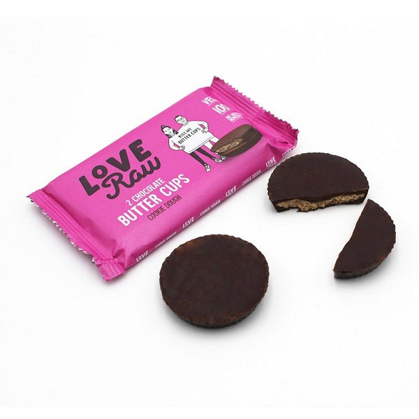 LoveRaw Chocolate Cookie Dough Butter Cups 34g