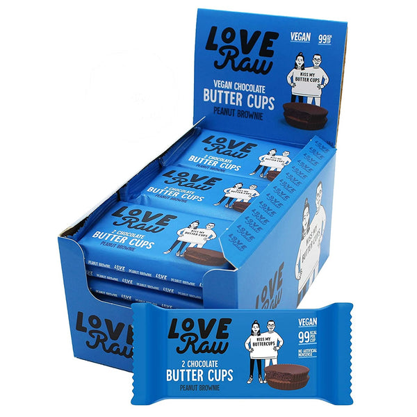 LoveRaw Chocolate Peanut Brownie Butter Cups