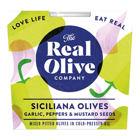 Real Olive Co. Siciliana Olives Deli Pot 185g