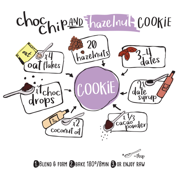 Rookies Choc Chip & Hazelnut Cookie 40g