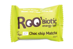 RooBar Roobiotic Matcha & Choc Chip Energy Ball