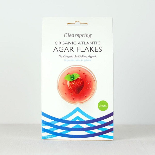 Clearspring Organic Atlantic Agar Flakes - Sea Vegetable Gelling Agent 30g