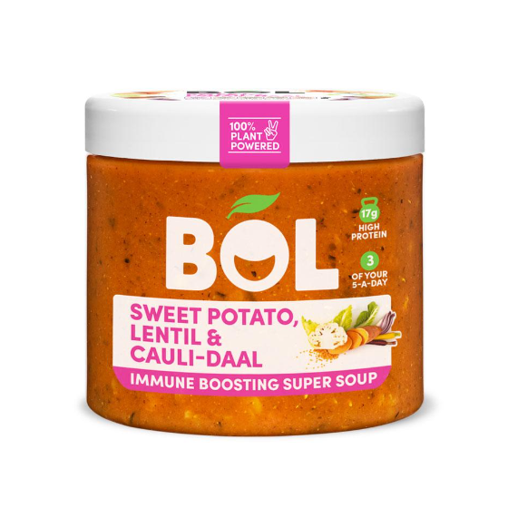 BOL Sweet Potato, Lentil & Cauli-Daal Immune Boosting Super Soup 600g (4pk)