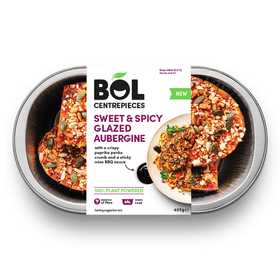 BOL Sweet And Spicy Glazed Aubergine Centrepieces (For 2) 405g