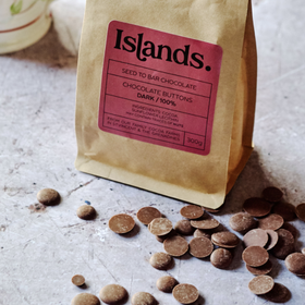 Islands Rhythm Of The Night - 100% Dark Chocolate Buttons