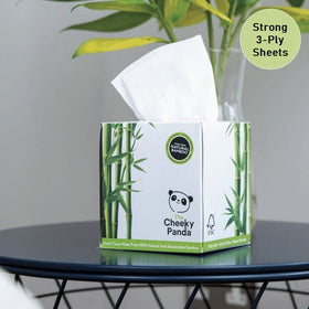 The Cheeky Panda Sustainable Bamboo Cube Of Facial Tissues