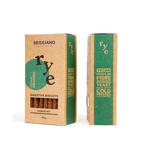 Seggiano Organic Rye Digestive Biscuits 150g