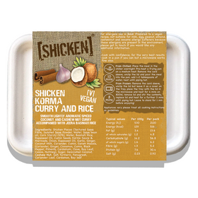 [SHICKEN] Korma Curry & Rice - Vegan Ready Meal