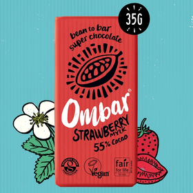 Ombar Vegan Strawberry Mylk Chocolate Bar 35g