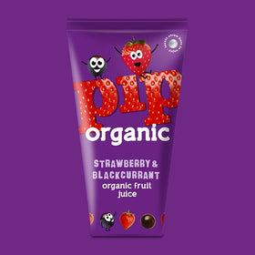 Pip Organic Kids Strawberry & Blackcurrant Juice 180ml (6pk)