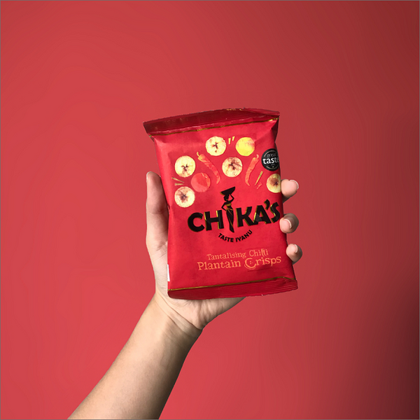 Chika's Hand Cooked Tantalising Chilli Plantain Crisps 35g (12pk)