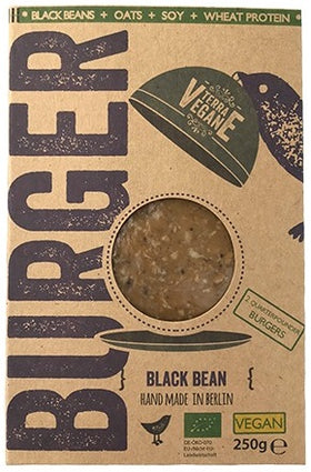 Terra Vegane Quarter Pounder Black Bean Burgers 250g