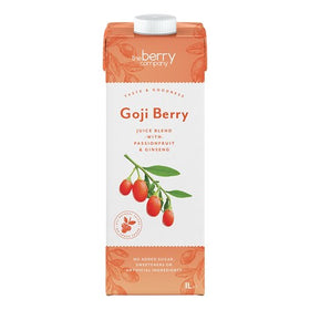 The Berry Company - Goji Berry, Passionfruit, White Grape & Ginseng Juice Blend 1L
