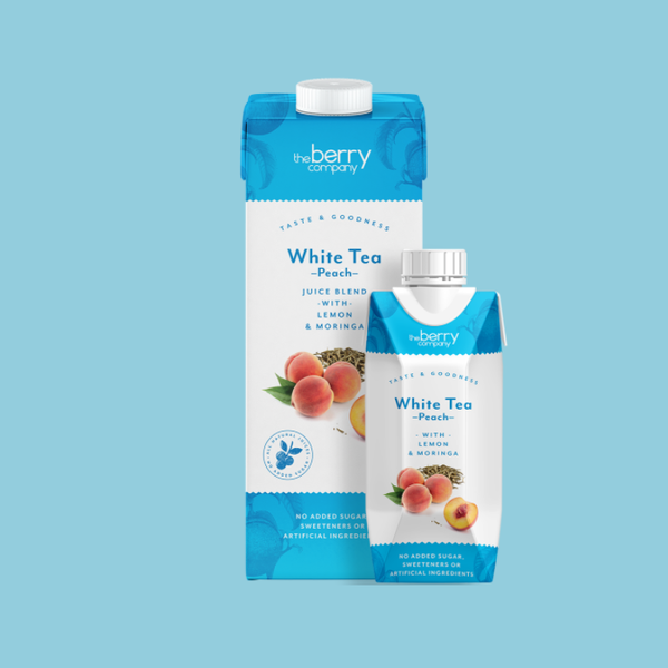 The Berry Company - White Tea & Peach With Lemon & Moringa Juice Blend 1L (12pk)