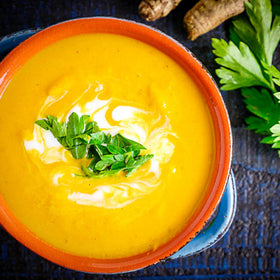 PRESS - Glow Sweet Potato & Turmeric Soup