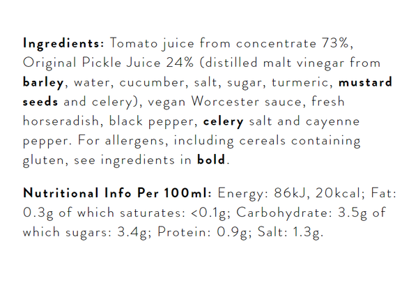 The Pickle House Bloody Mary Mix 750ml (6pk)