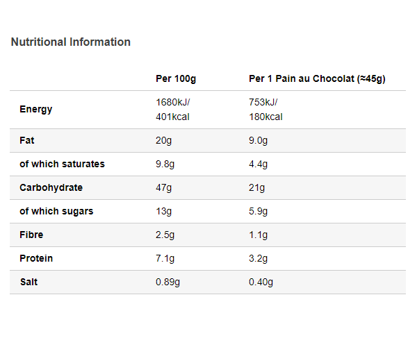 La Boulangere Vegan Pain Au Chocolat 12x6pk