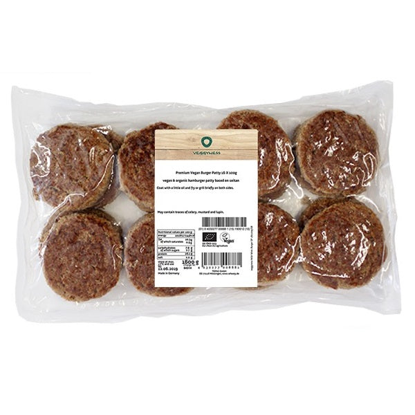 Veggyness Premium Vegan Burger Patty 1.6kg (16pk)