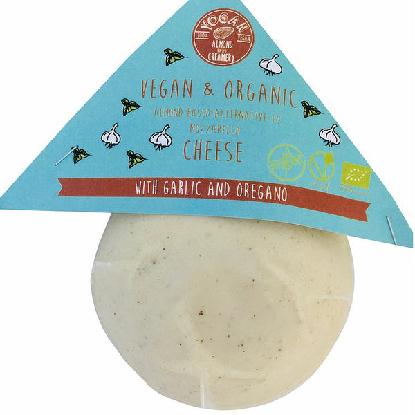 YOGAN Organic Almond Mozzarella Garlic & Herb - Half Ball