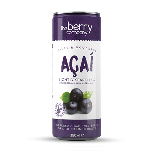 The Berry Company - Acai Berry, Raspberry & Yerba Mate Lightly Sparkling Drink 250ml