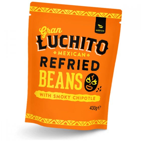 Gran Luchito Mexican Chipotle Refried Beans 430g