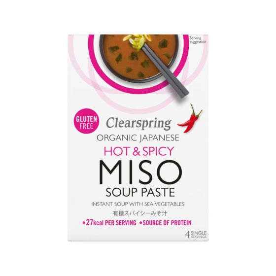 Clearspring Organic Instant Miso Soup Paste - Hot & Spicy 15g