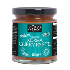 Geo Organics Indian Organic Korma Curry Paste 180g