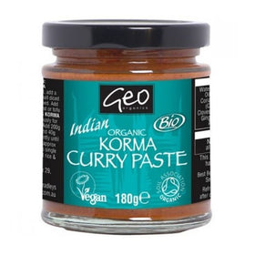 Geo Organics Indian Organic Korma Curry Paste 180g