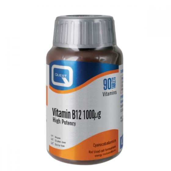 Quest Vitamin B12 1000mg High Potency Tablets (90pk)