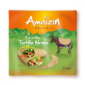 Amaizin Organic Extra Fibre Tortilla Wraps 240g (6pk)