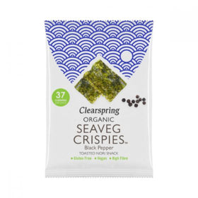 Clearspring Organic Seaveg Crispies - Black Pepper (Crispy Seaweed Thins) 8g