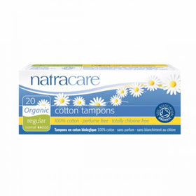 Natracare Regular Non-Applicator Organic Cotton Tampons (20)