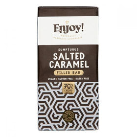 Enjoy! Sumptuous Salted Caramel Filled Chocolate Bar 70g