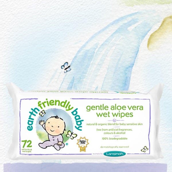 Earth Friendly Baby Gentle Aloe Vera Wet Wipes(6pk)
