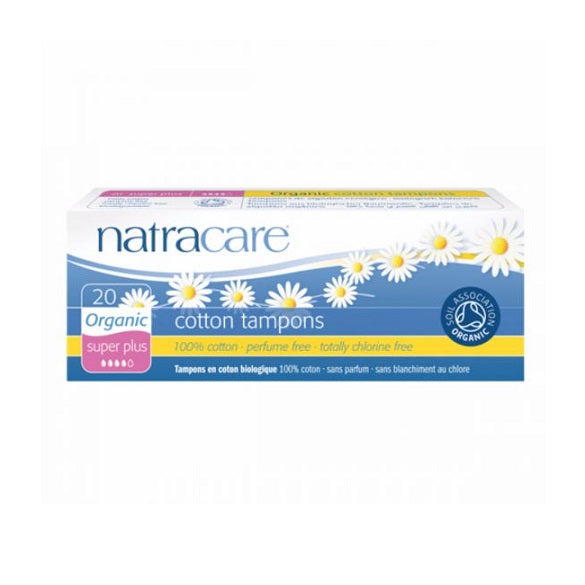Natracare Super Plus Non-Applicator Organic Cotton Tampons (20)