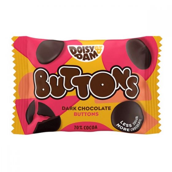Doisy & Dam Giant Dark Chocolate Buttons 30g (12pk)