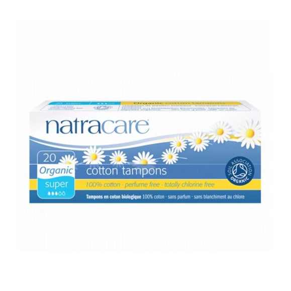 Natracare Super Non-Applicator Organic Cotton Tampons (20)