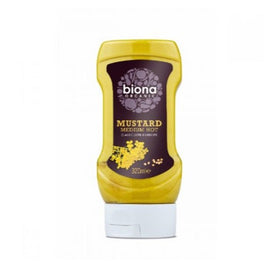 Biona Organic Medium Hot Squeezy Mustard 320ml