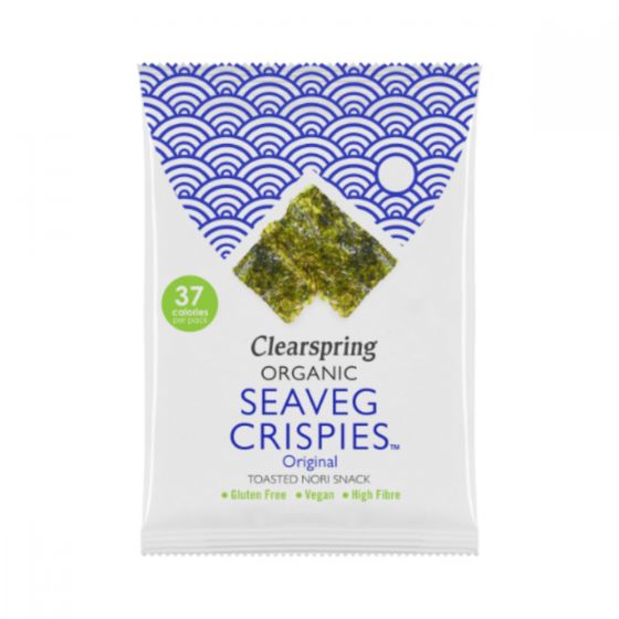 Clearspring Organic Seaveg Crispies - Original (Crispy Seaweed Thins) 8g