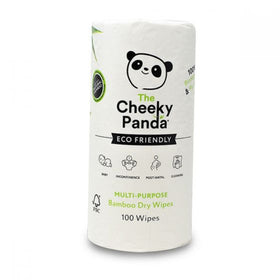 The Cheeky Panda Eco Friendly Multi Purpose Bamboo Dry Wipes (100pk)