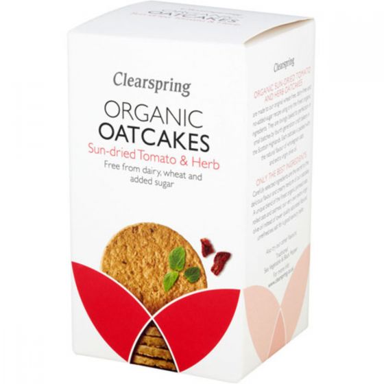 Clearspring Sun-Dried Tomato & Herb Organic Oatcakes 200g