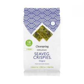 Clearspring Organic Seaveg Crispies Multipack - Original (Crispy Seaweed Thins) 4g (3pk)