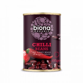 Biona Organic Chilli Beans - Red Kidney Beans in Chilli Sauce 395g