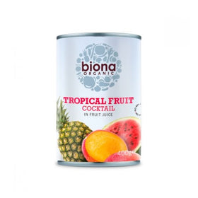 Biona Organic Tropical Fruit Cocktail in Fruit Juice 400g