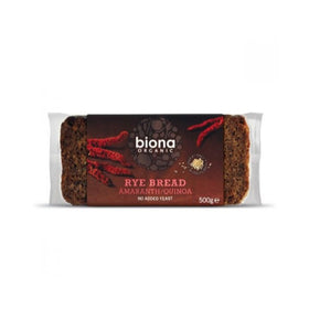 Biona Organic Amaranth & Quinoa Rye Bread 500g (7pk)